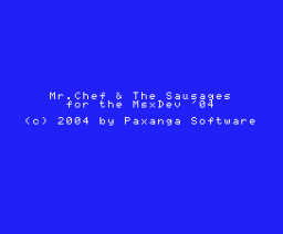 Mr. Chef & the Sausages Title Screen